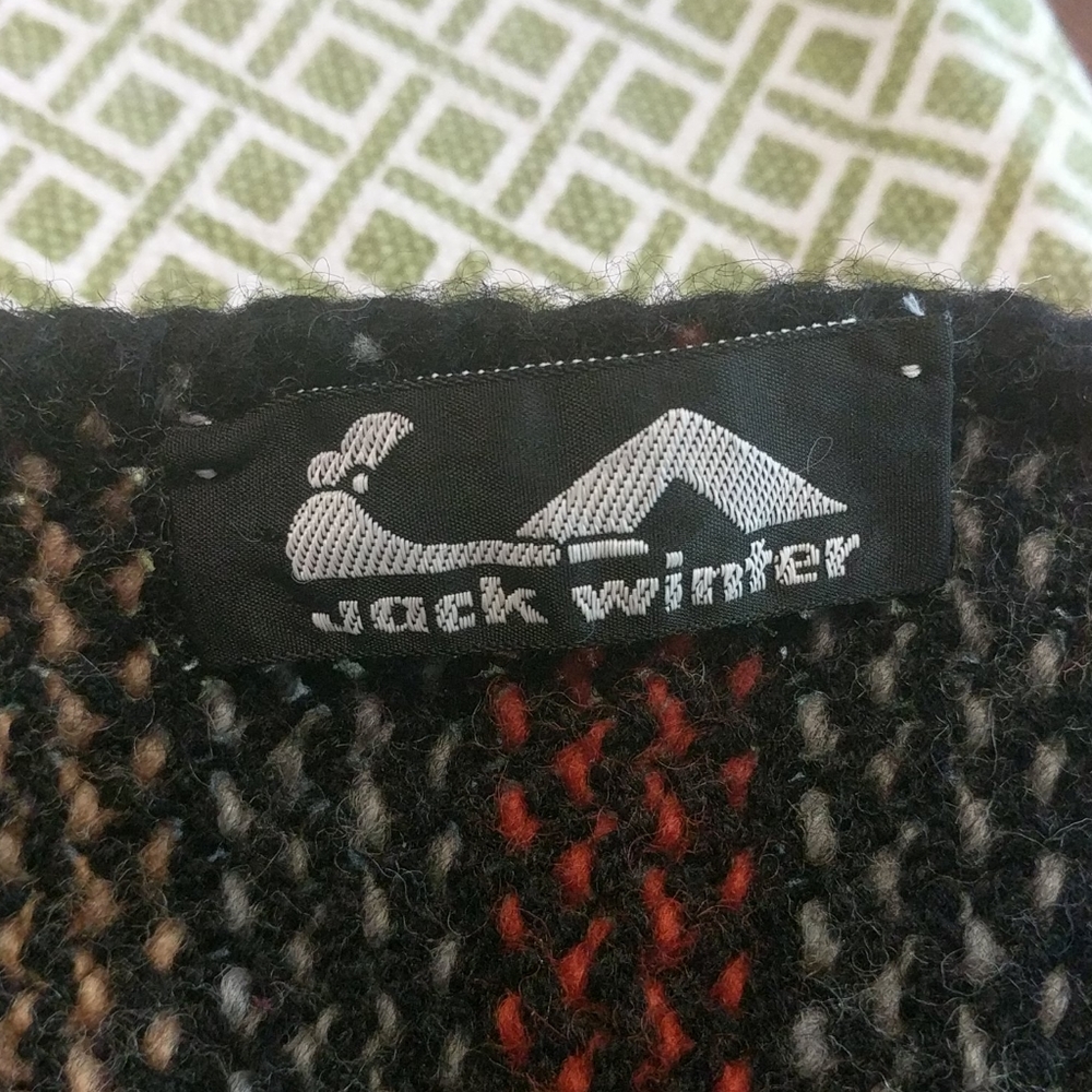 Vintage Jack Winter knit sweater vest tank top - Picture 3 of 3